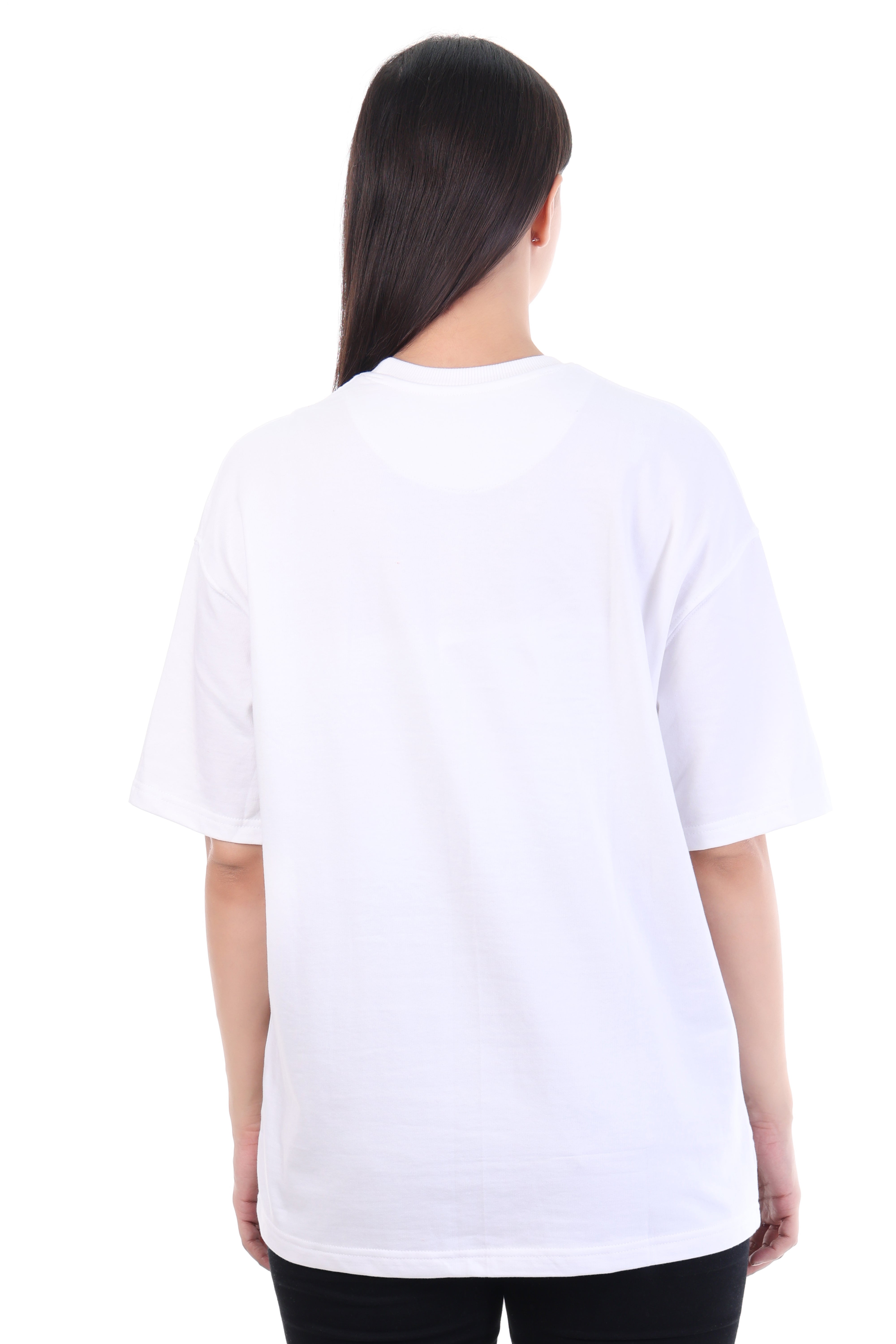 Petal Muse â White Embroidered T-Shirt for Women | VVM Vastra