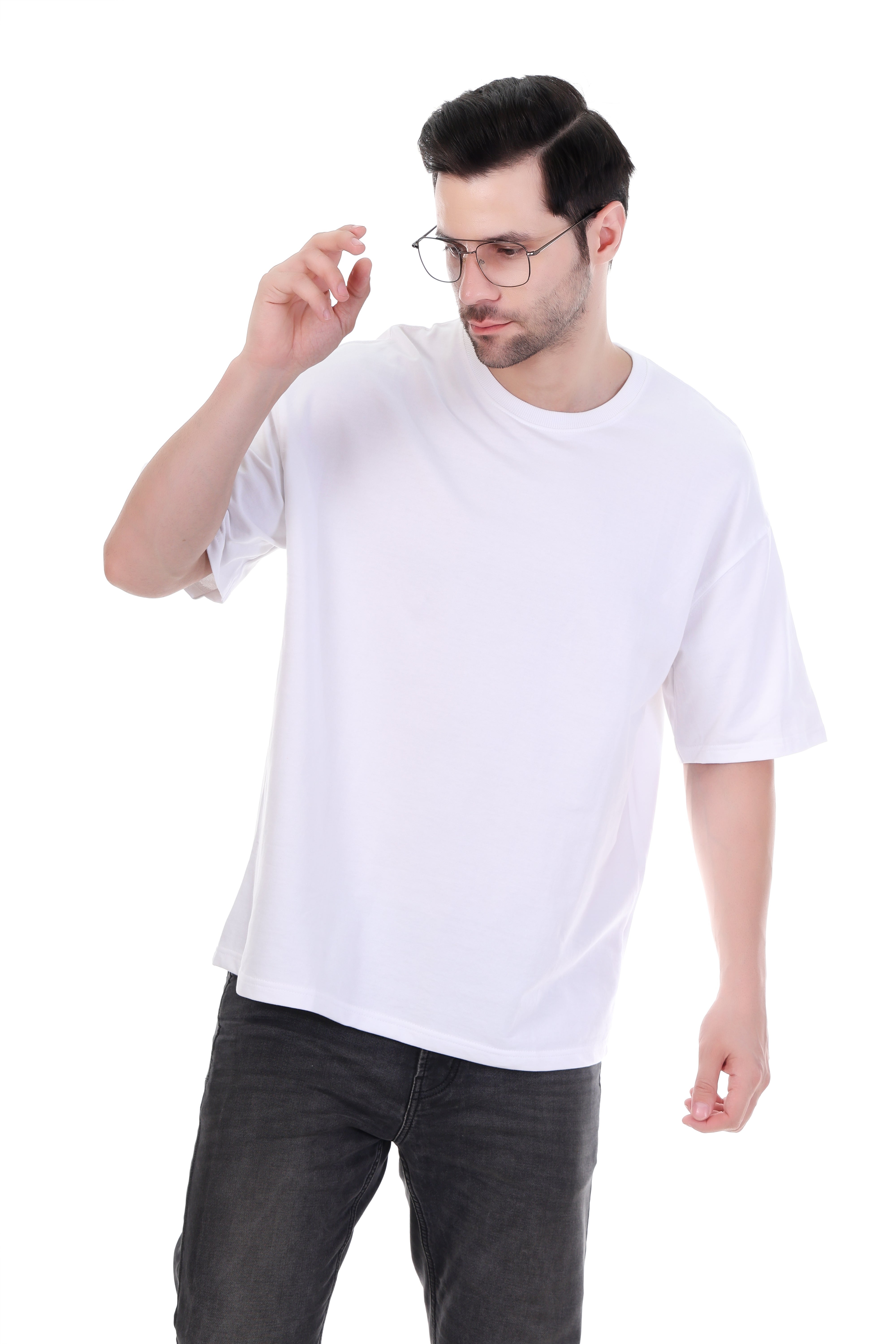 Essential Blanc â Oversized Plain White Luxury T-Shirt