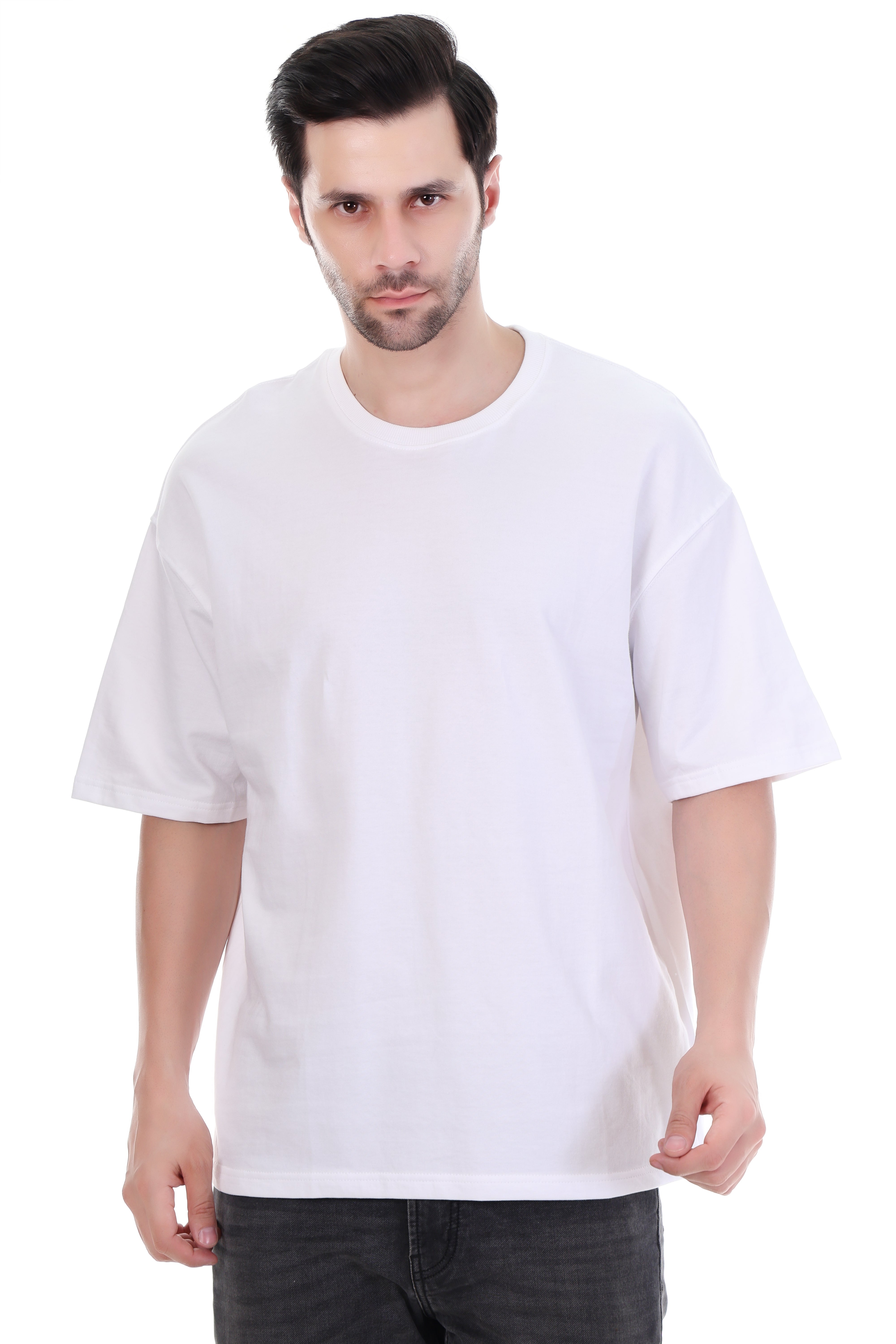 Essential Blanc – Oversized Plain White Luxury T-Shirt