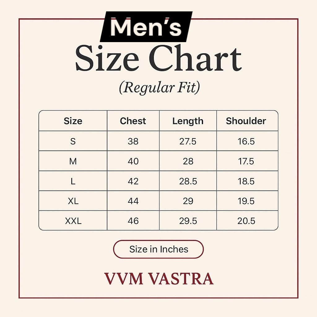 VVM Vastra Maharana Pratap Premium Cotton T-Shirt - Rajputana Pride Embroidery | Heavy Cotton Graphic Tee for Men