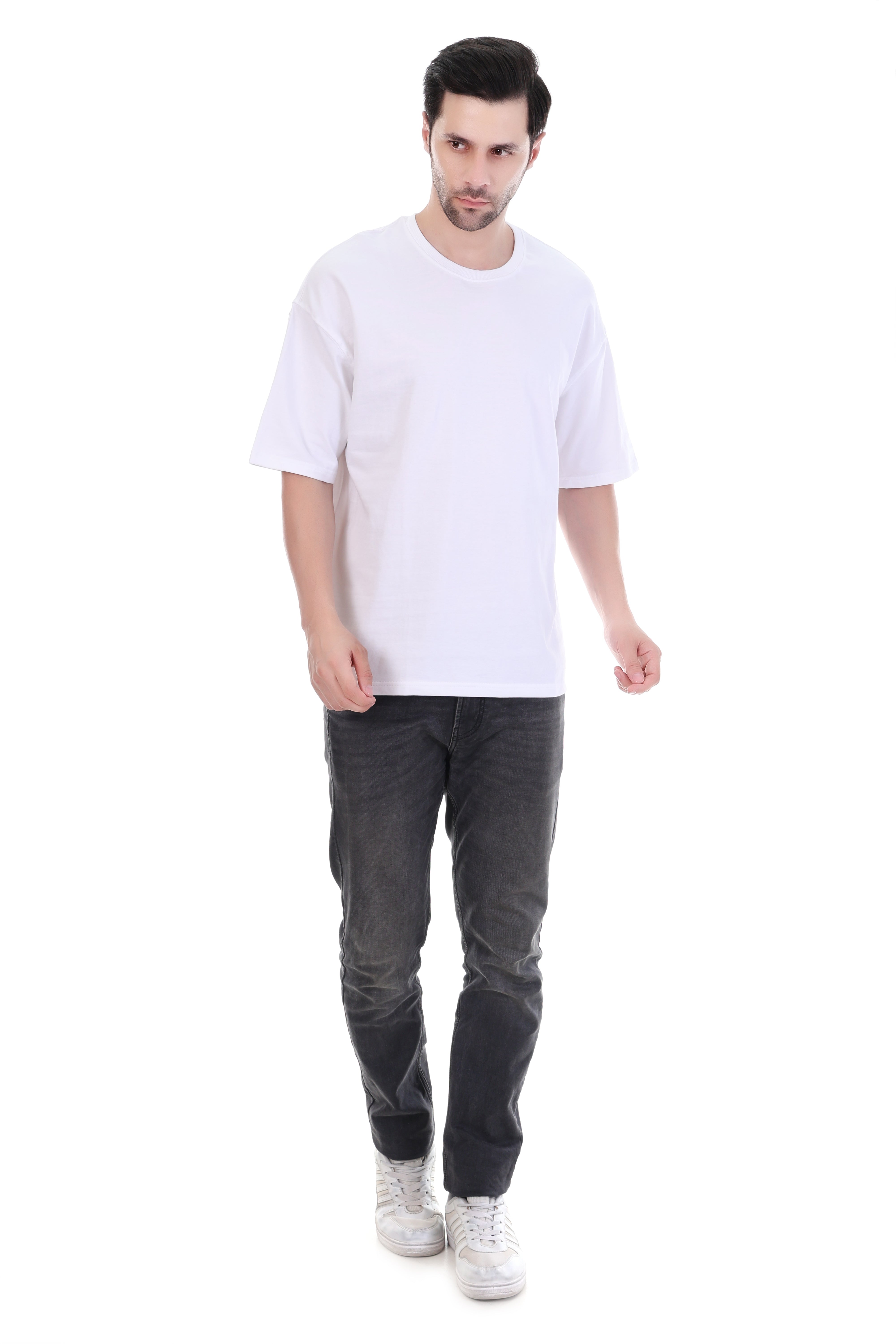 Essential Blanc – Oversized Plain White Luxury T-Shirt